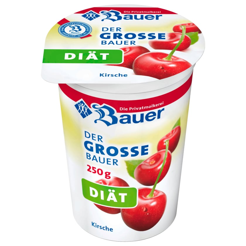 Bauer Fruchtjoghurt weniger Zucker Pfirsich/Maracuja 250g